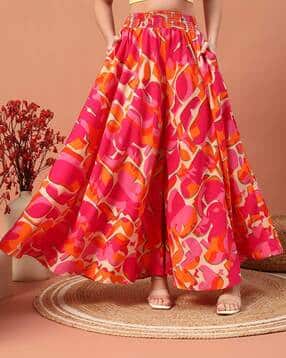 zwerlon x ag Women Printed Flared Palazzos-picture-37