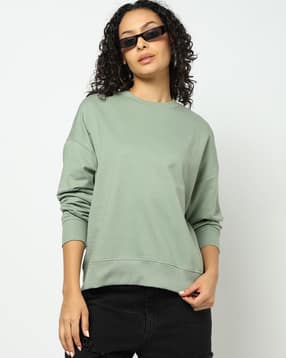 yousta Women Regular Fit Crew-Neck Sweatshirt-picture-15