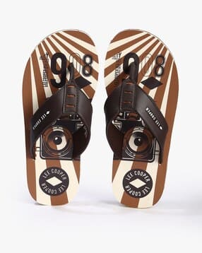 Men Thong-Strap Flip-Flops with Printed Footbed-image-48