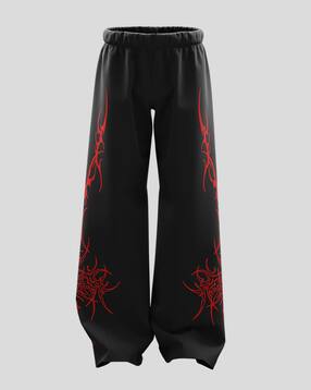neonomad Men Printed Straight Track Pants with Elasticated Waist-picture-52