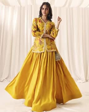 madhuram textiles Women Embellished Skirt-Suit Set-picture-48