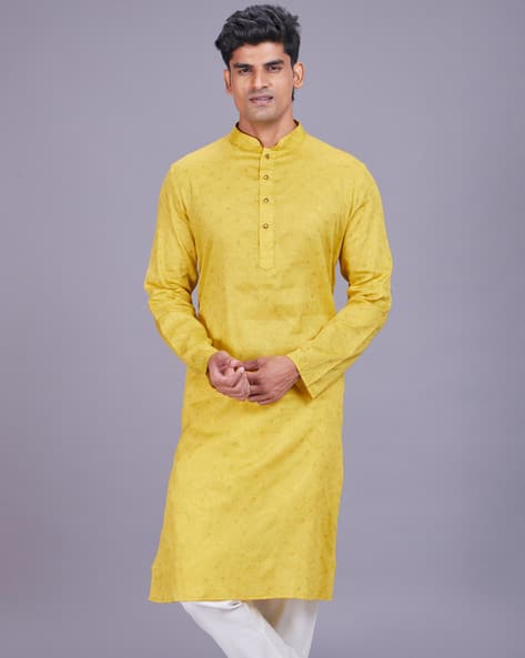 Men Regular Fit Long Kurta