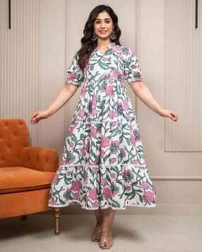 biffy Women Floral Print Fit & Flared Dress-picture-51