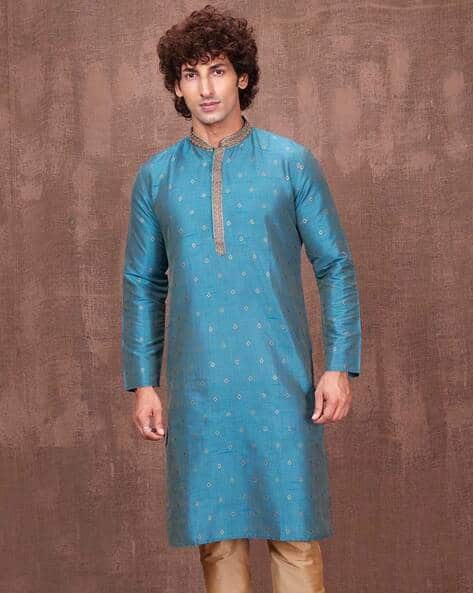 Men Regular Fit Long Kurta