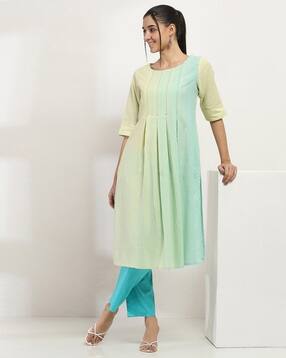 rangriti Women Striped Cotton Straight Kurta-picture-26