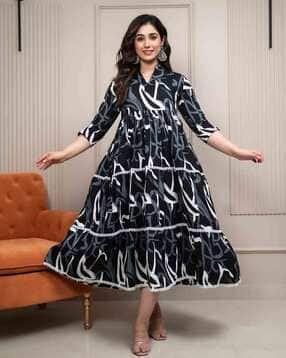 biffy Women Printed Fit & Flared Dress-picture-13