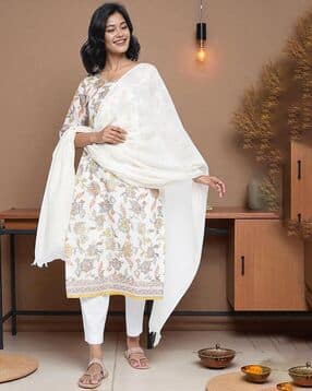 aurelia Women Pure Cotton Dupatta with Tassels-picture-23