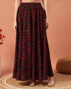 leia Women Floral Flared Skirt-picture-24