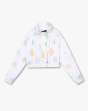rio girls Girls Floral Print Relaxed Fit Jacket-picture-32