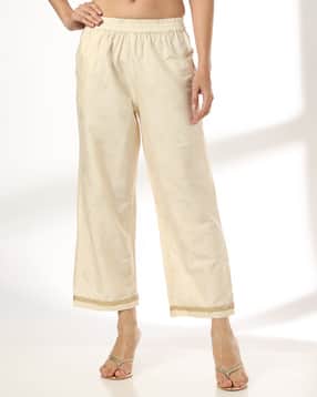 Women Printed Narrow Palazzos with Insert Pocket