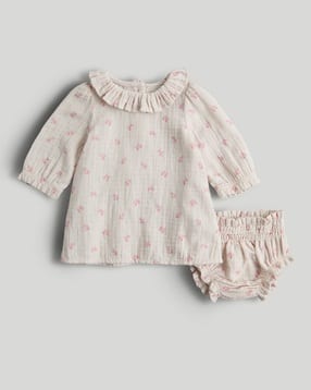 mothercare Girls Printed 2-Piece Blouse and Knicker Set-picture-41