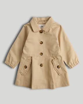 mothercare Girls Outerwear Full Sleeve Mac Coat-picture-21