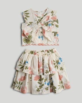 mothercare Girls Mural Print 2-Piece Blouse and Skirt Set-picture-12