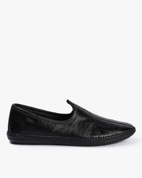 Men Leather Slip-On Brogues-image-10