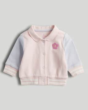 mothercare Girls Varsity Bloom Full- Sleeve Jacket-picture-13
