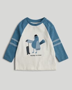 Boys Smarter Blues Printed Full Sleeve T-Shirt-image-8