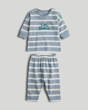 mothercare Essentials Boys Full Sleeve 2-Piece T-Shirt and Pyjama Set-picture-13