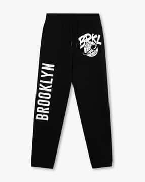 Typographic Print Cotton Joggers