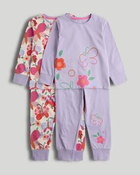 mothercare Girls Nightwear 4-Piece T-shirt and Pyjama Set-picture-46