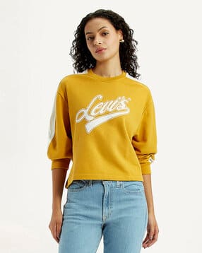 levi's Women Regular Fit Logo Sweatshirt-picture-16