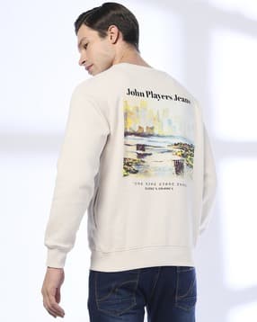 john players jeans Men Graphic Print Slim Fit Crew-Neck T-Shirt-picture-10