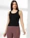 Women Ribbed Regular Fit Tank Top