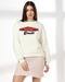 Women Roadie Print Regular Fit Crew-Neck Sweatshirt