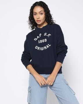 gap Logo Relaxed Fit Round-Neck Sweatshirt-picture-39