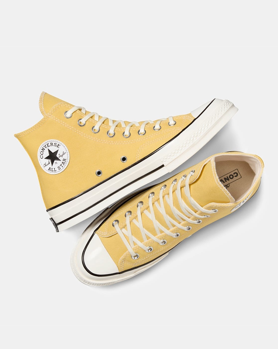 Yellow Converse 70s Chuck 70s Sunflower Yellow Converse Sneakers Converse Chuck 70 Hi Sunflower Trainers High Top Converse  Converse Chuck Hi Sunflower