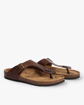 lee cooper Men T-Strap Sandals with Buckle Clouser-picture-18