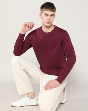 lee cooper Men Regular Fit Sweatshirt with Logo Embroidered-picture-48