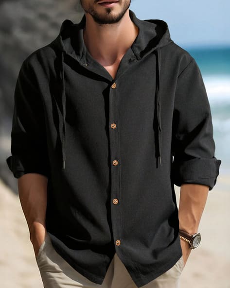 Buy Anthra Grey Shirts for Men by EYEBOGLER Online | Ajio.com