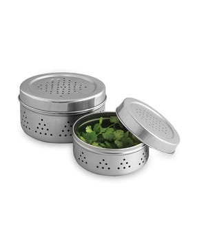 Stainless-Steel Coriander Box 2 Pcs-image-18