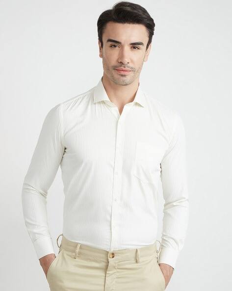 MARK & ALBERT Men Stripes Slim Fit Shirt