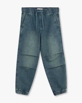 kb team spirit Boys Light-Wash Pleated Jogger Jeans-picture-26