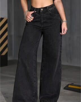 Women High Rise Relaxed Jeans