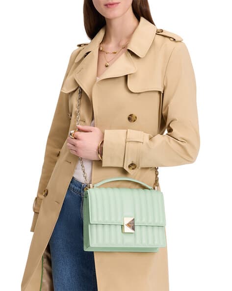 Leather Kate Spade Skirted Quilted Coat Buy KATE SPADE Deco