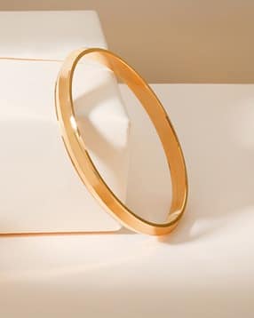 touch925 Men Sterling Silver Gold-Plated Kada-picture-17