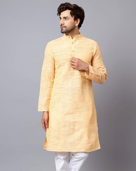 Men Woven Regular Fit Kurta