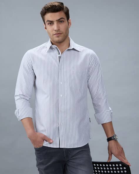 KENNETH COLE Men Stripes Slim Fit Shirt
