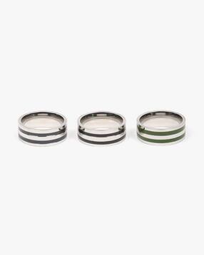 Men Set of 3 Band Rings-image-4