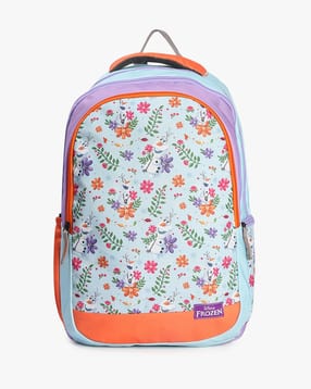Boys Floral Print School Backpack