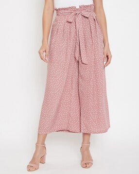 leia Women Polka-Dot Relaxed Fit Pleated Palazoos-picture-34