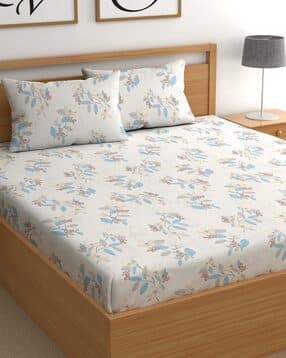 chhavi india 200 TC Floral Print Double Bedsheet-picture-13