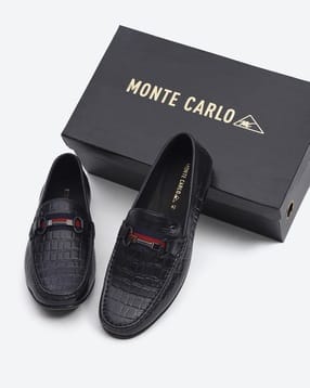monte carlo Men Croc Pattern Slip-On Loafers-picture-14