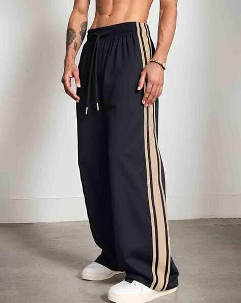 AUSK Men Straight Track Pants with Drawstrings