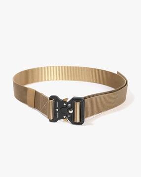 Men Heavy Buckle Webbing Belt