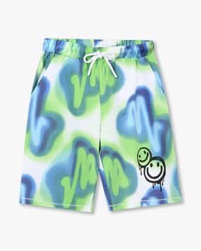 Boys Abstract Print Knit Shorts