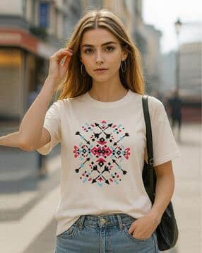 fabflee x ag Women Graphic Print Regular Fit T-Shirt-picture-42