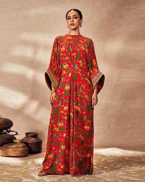 masaba red dress House Of Masaba Red Dress With Ruby Bra And Whip